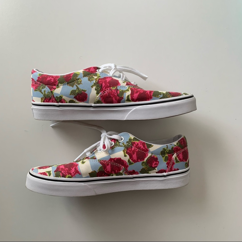 Vans - Floral/Checkered